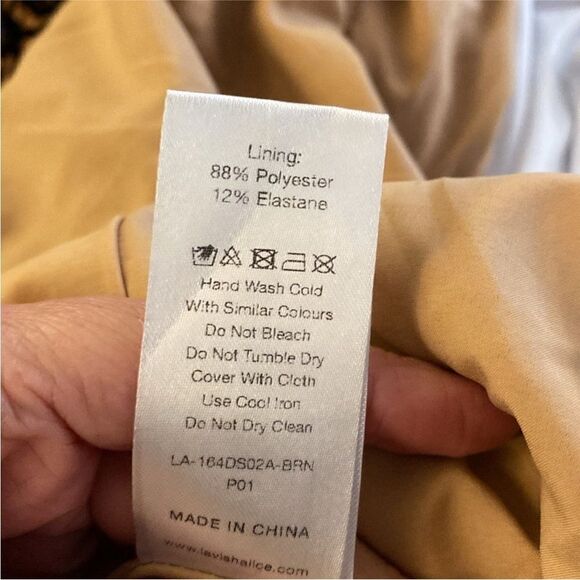 Lavish Alice Elegant Leopard Print Long Sleeve Dress,,US2 - Picture 13 of 13